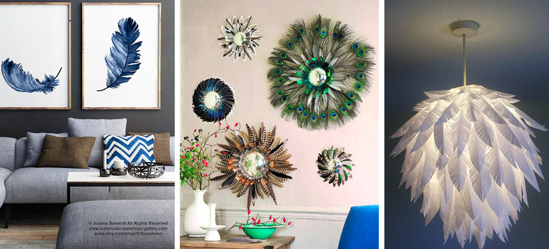 Increíbles formas de decorar tu casa con plumas