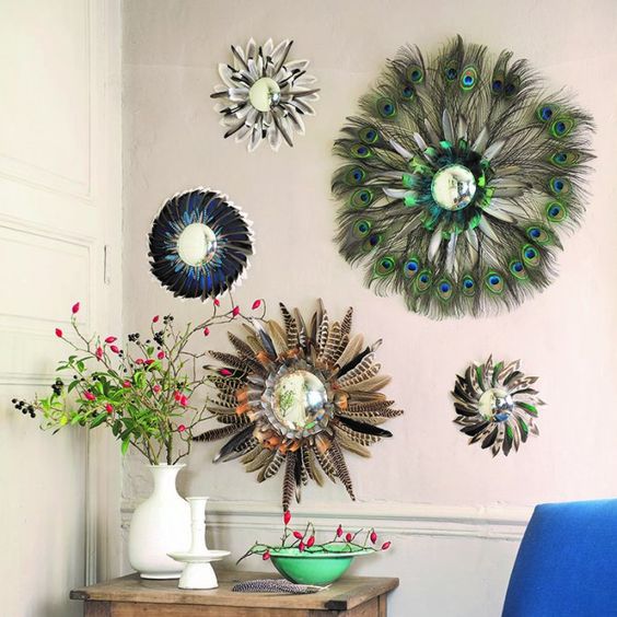 formas de decorar tu casa con plumas