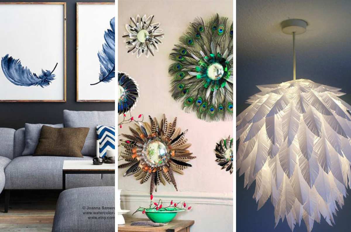 Increíbles formas de decorar tu casa con plumas