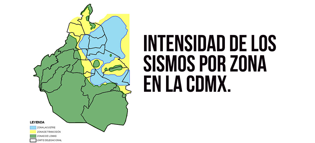 Las zonas con mayor peligro por sismos en la CDMX