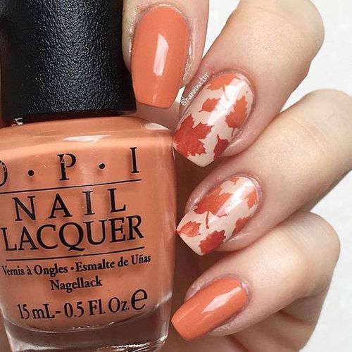 10 increíbles y sencillos diseños de uñas para otoño 9