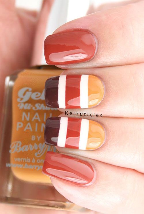 10 increíbles y sencillos diseños de uñas para otoño 6