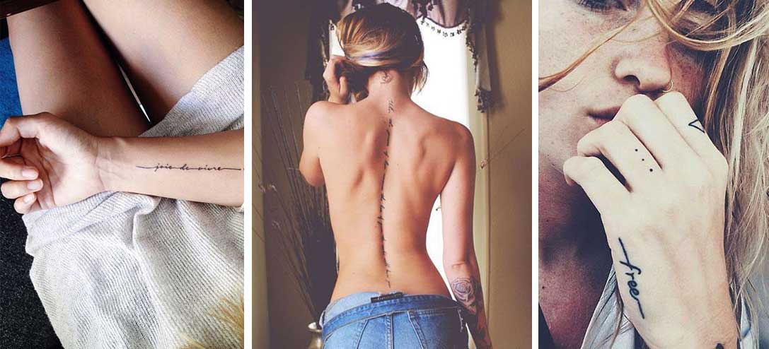 10 partes del cuerpo perfectas para tatuarte una frase
