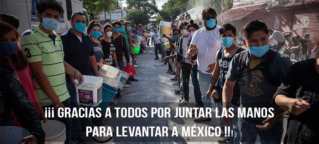 Juntamos nuestras manos para levantar un país