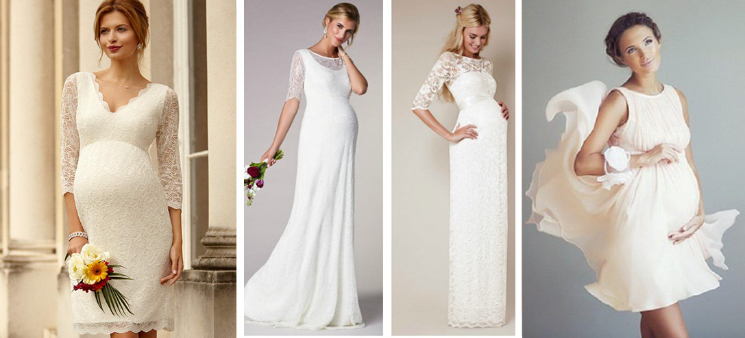 9 vestidos de novia para embarazadas según tu trimestre