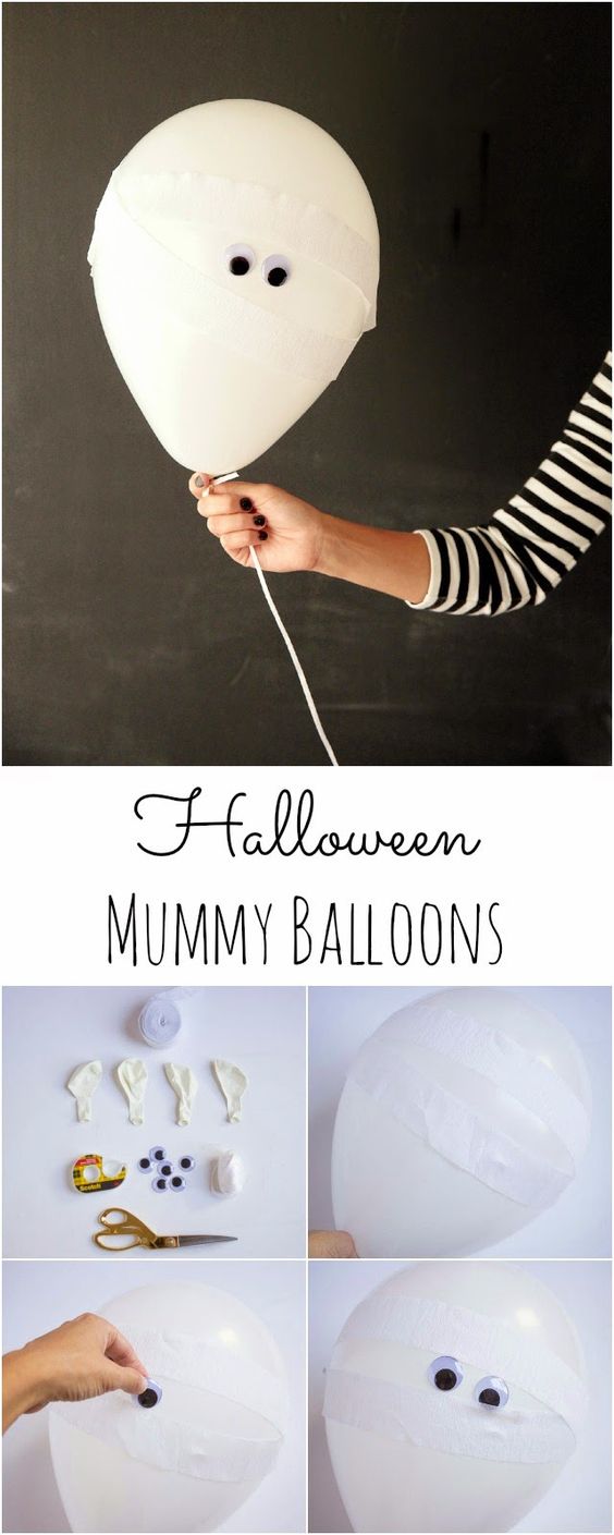 10 ideas sorprendentes para decorar con globos en Halloween 5