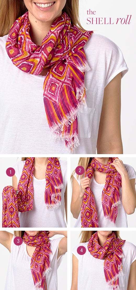 10 formas diferentes de usar tus pashminas o bufandas 2