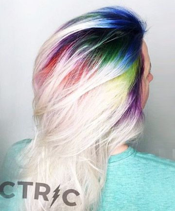 Raíces arcoiris la nueva tendencia de cabello que te encantará 0