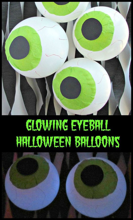 10 ideas sorprendentes para decorar con globos en Halloween 10
