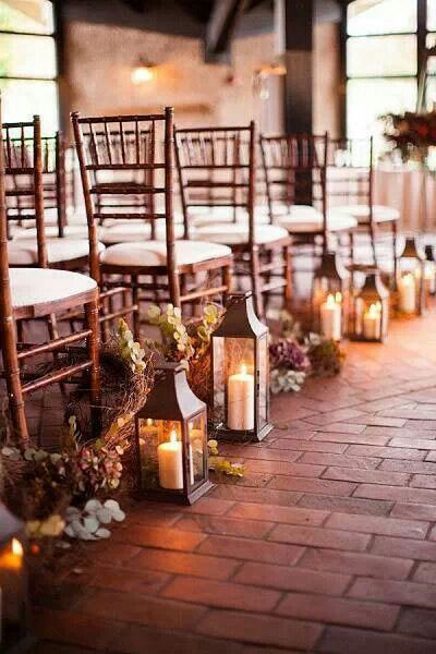 Hermosas ideas para decorar el camino de la novia al altar 5