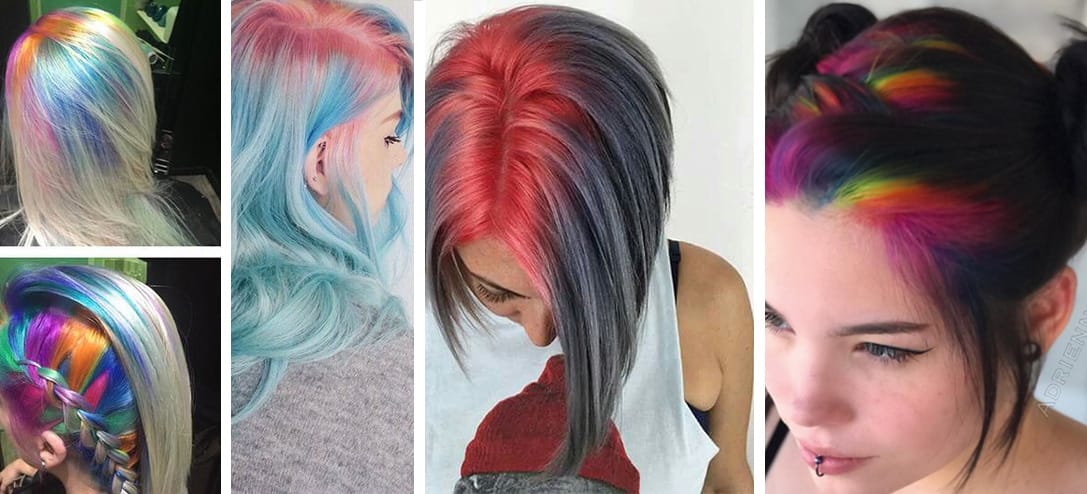 Raíces arcoiris la nueva tendencia de cabello que te encantará