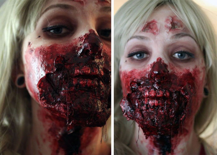 20 maquillajes sangrientos para lucir increíblemente terrorífica 8