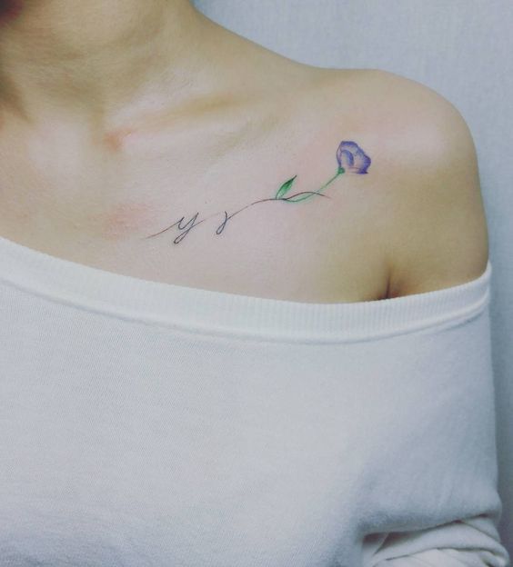 Tatuajes de iniciales para que lleves marcado para siempre el amor 7