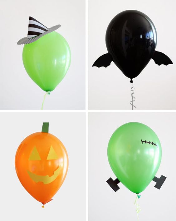 10 ideas sorprendentes para decorar con globos en Halloween 13