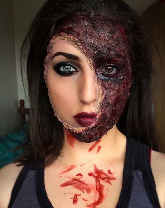 20 maquillajes sangrientos para lucir increíblemente terrorífica 9