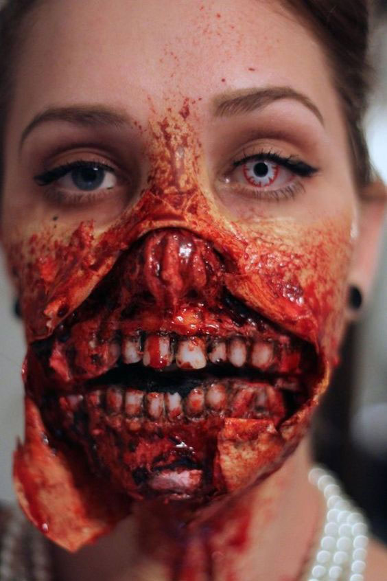 20 maquillajes sangrientos para lucir increíblemente terrorífica 3
