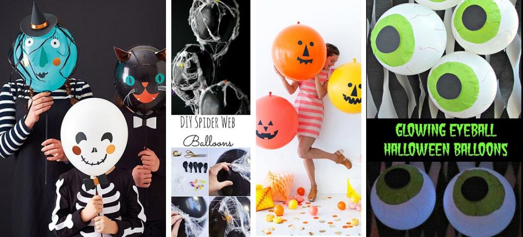 10 ideas sorprendentes para decorar con globos en Halloween