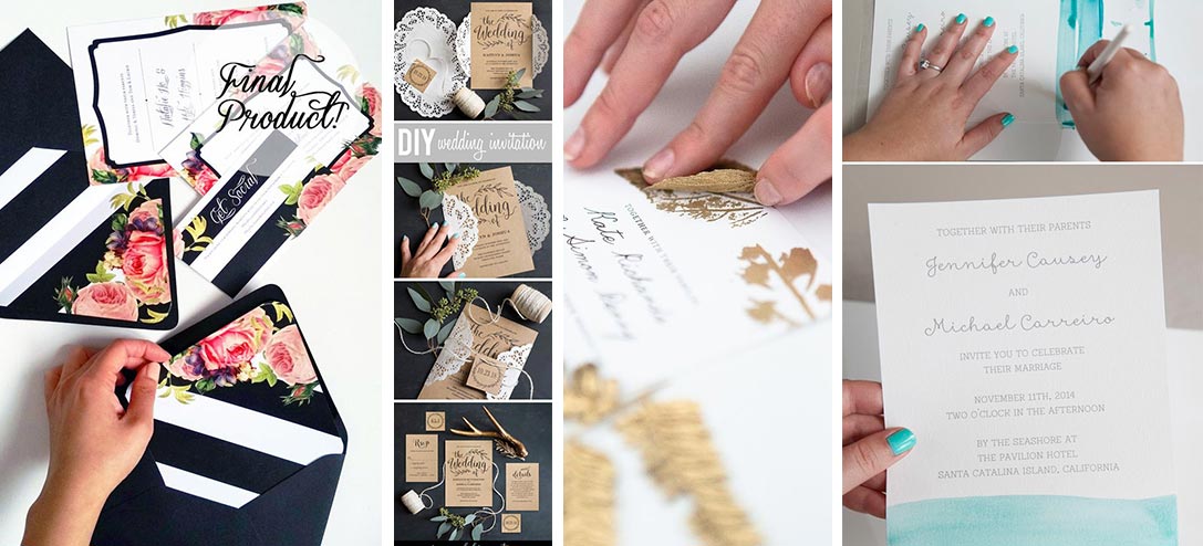 8 ideas para hacer tus propias invitaciones de boda y evitar gastar