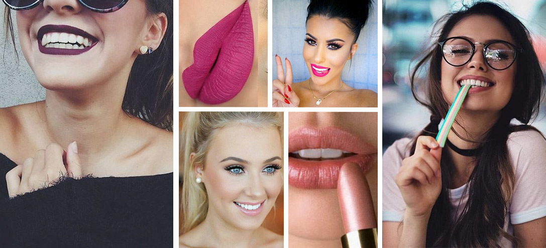 Colores de labiales perfectos para que tus dientes luzcan más blancos