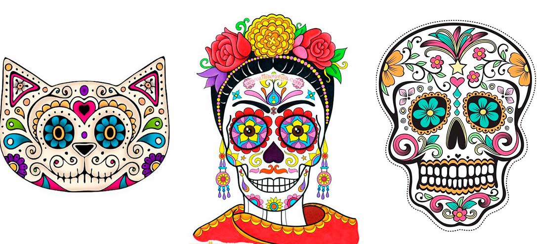 20 padrísimos mandalas de día de muertos para imprimir y colorear