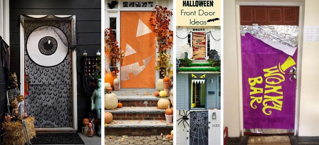10 ideas para decorar tu puerta en Halloween