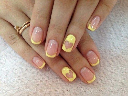 unas transparentes disenos-de-unas-transparentes-amarillo
