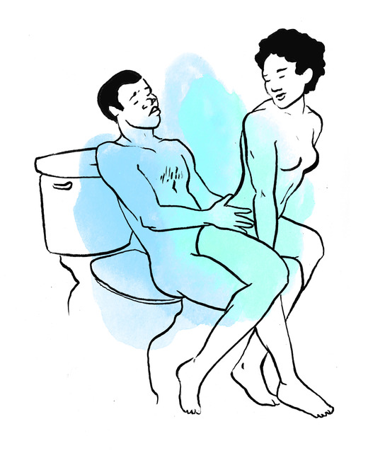 Las mejores posiciones para tener sexo en el baño 5