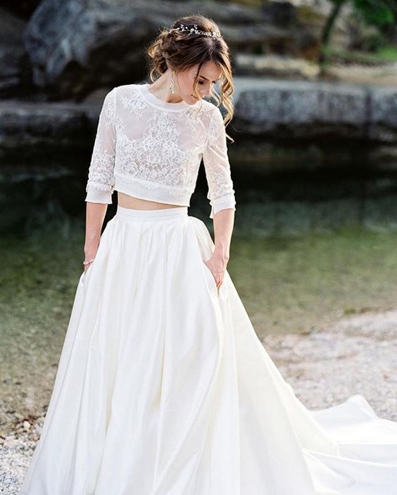 10 vestidos de novia ideales para boda en jardín de día 10