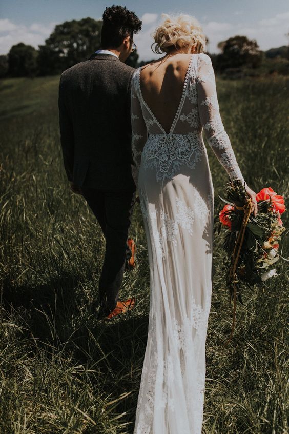 10 vestidos de novia ideales para boda en jardín de día 4