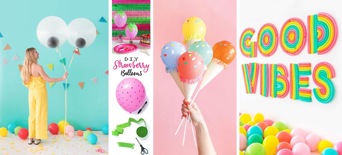 10 ideas originales para decorar con globos que te encantarán