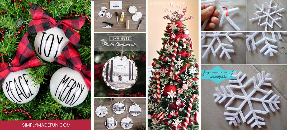 10 decoraciones para tu árbol de Navidad que puedes hacer tú misma
