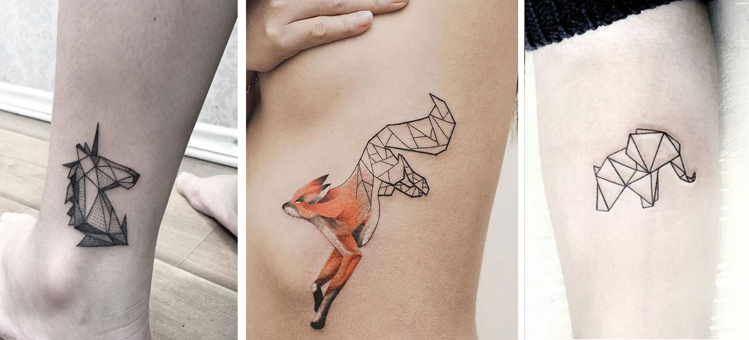 10 tatuajes de origami geniales y simbólicos que querrás tener ya