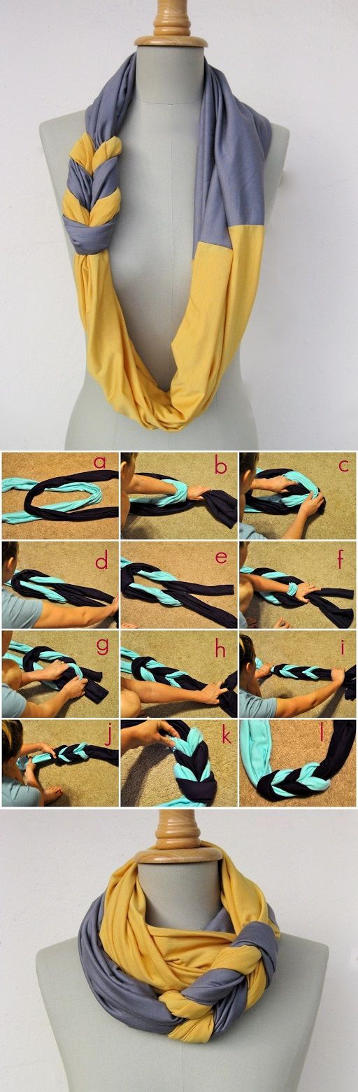10 formas sencillas de hacer bufandas y diademas para invierno 1