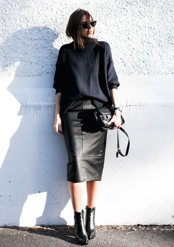 10 looks invernales para las amantes del negro 9