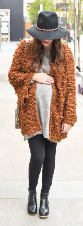 10 outfits de invierno cómodos para embarazadas 4