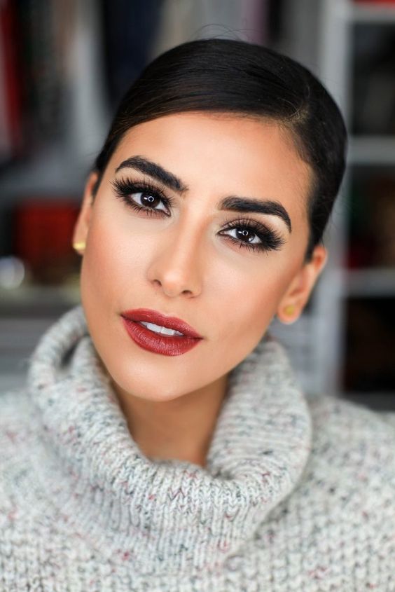 10 looks con labios rojos para tus fiestas navideñas 8