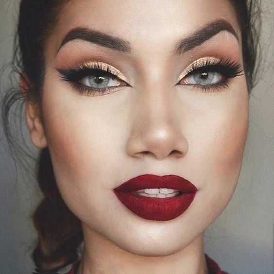 10 looks con labios rojos para tus fiestas navideñas 6