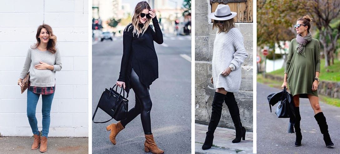 10 outfits de invierno cómodos para embarazadas | Mujer de 10