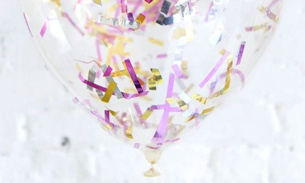 Globos con confetti