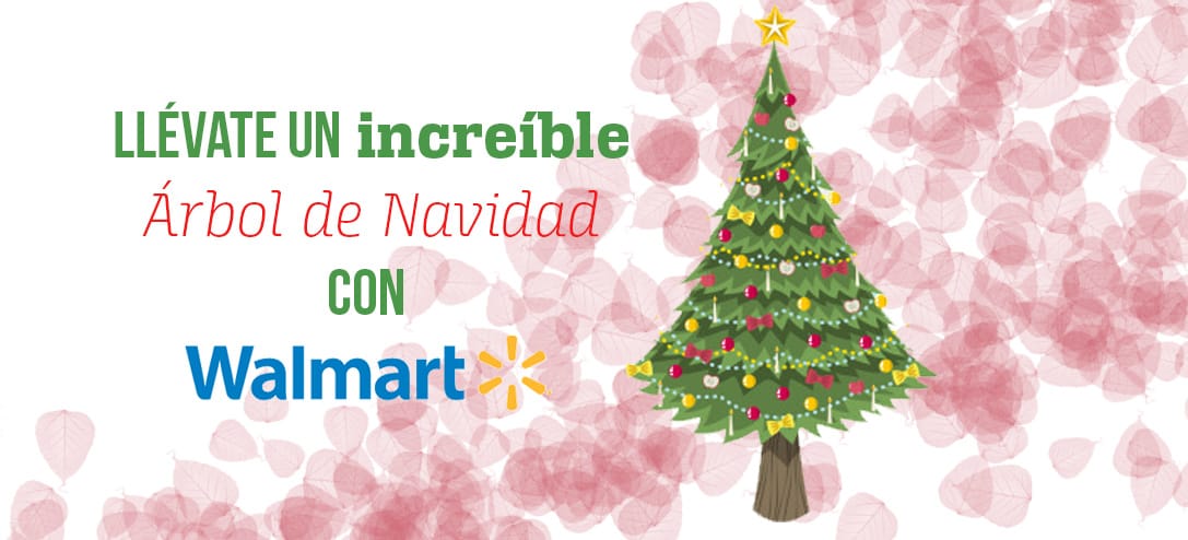 Llévate un increíble Árbol de Navidad con Walmart