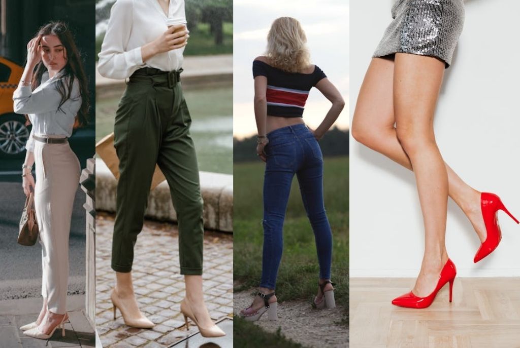 Tacones para estilizar las piernas y trasero