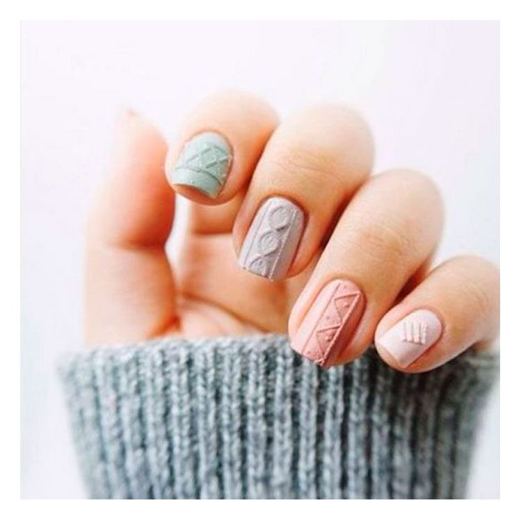 Uñas tejidas; tendencia de invierno que seguro amarás