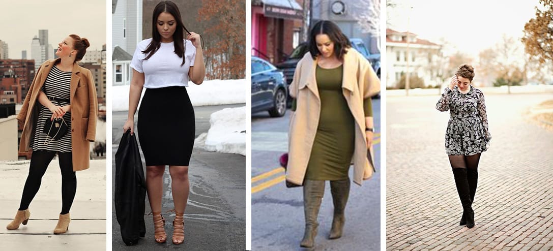 10 vestidos de invierno para gorditas que te encantarán