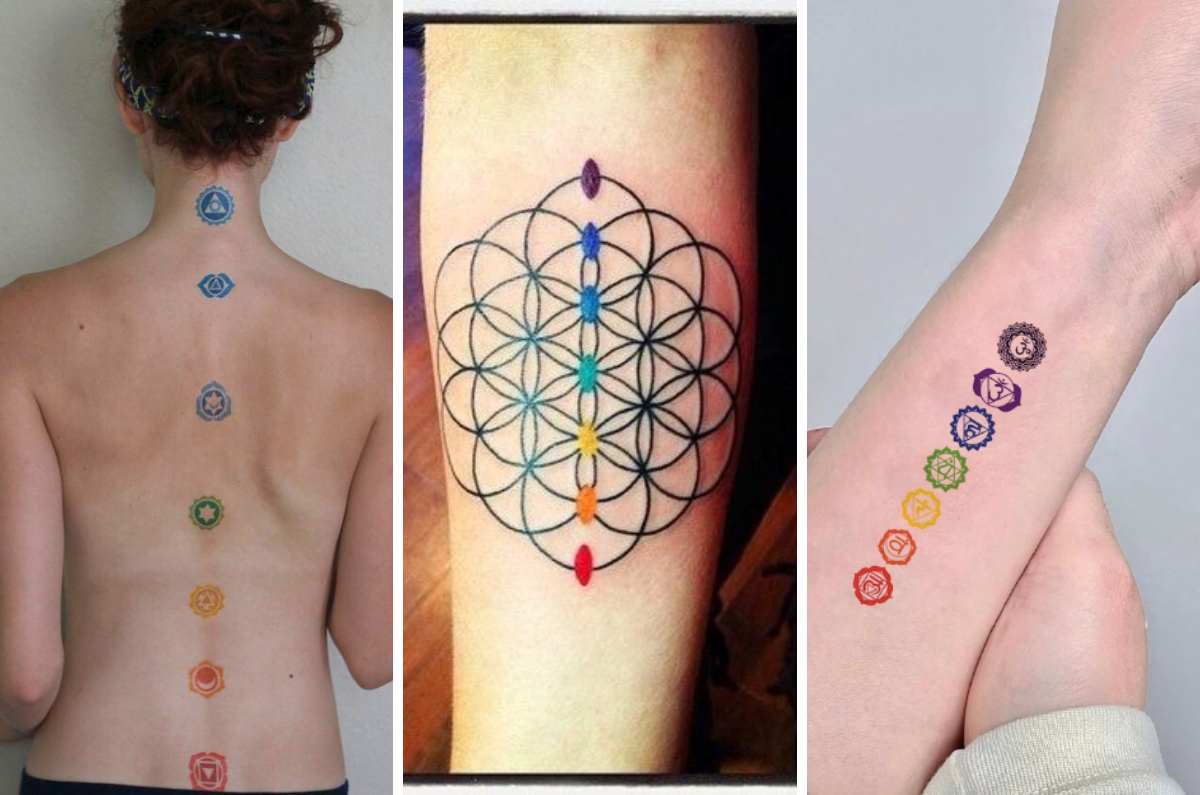 10 tatuajes para mujer de chacras que equilibran