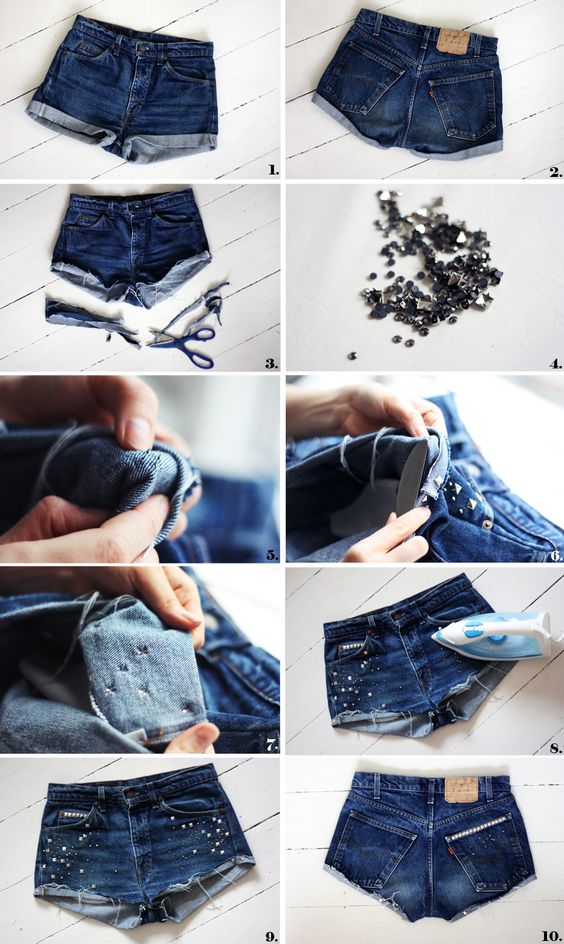 reciclar-y-decorar-a-mano-shorts