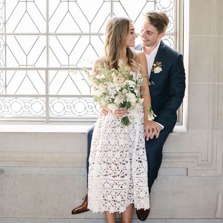 10 vestidos sencillos y económicos para tu boda civil