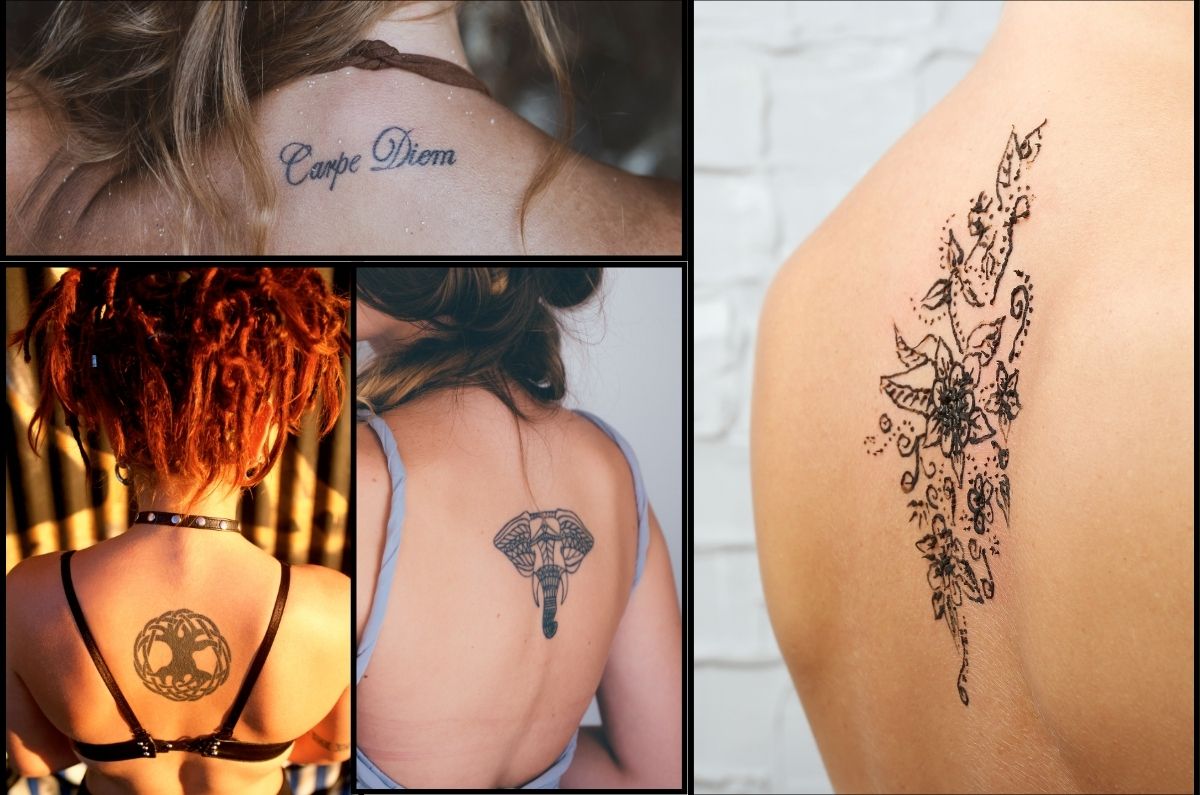 10 tatuajes lineales en la espalda para un look sensual