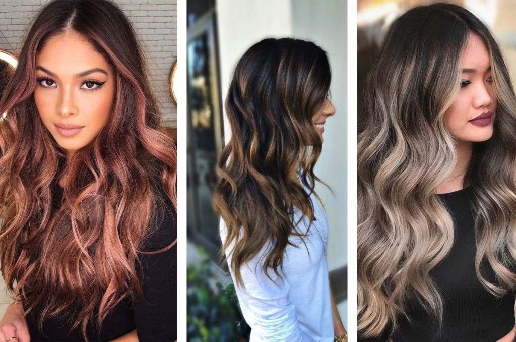 Tonos de balayage para cabello oscuro o castaño