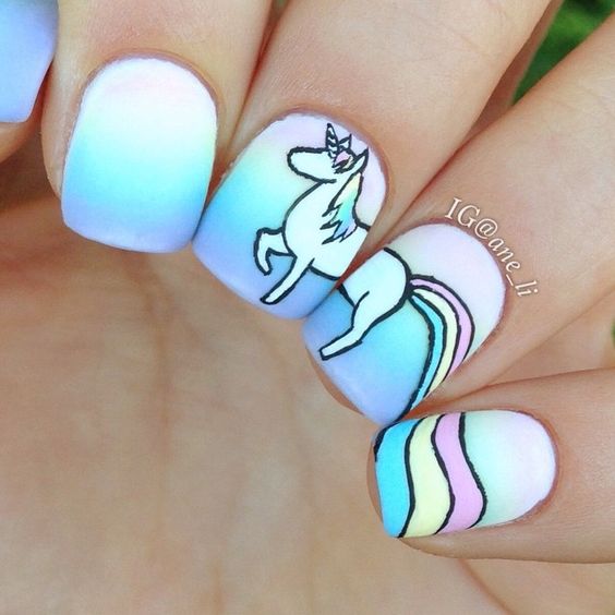 10 diseños de uñas unicornio que vas a querer ahora mismo 1