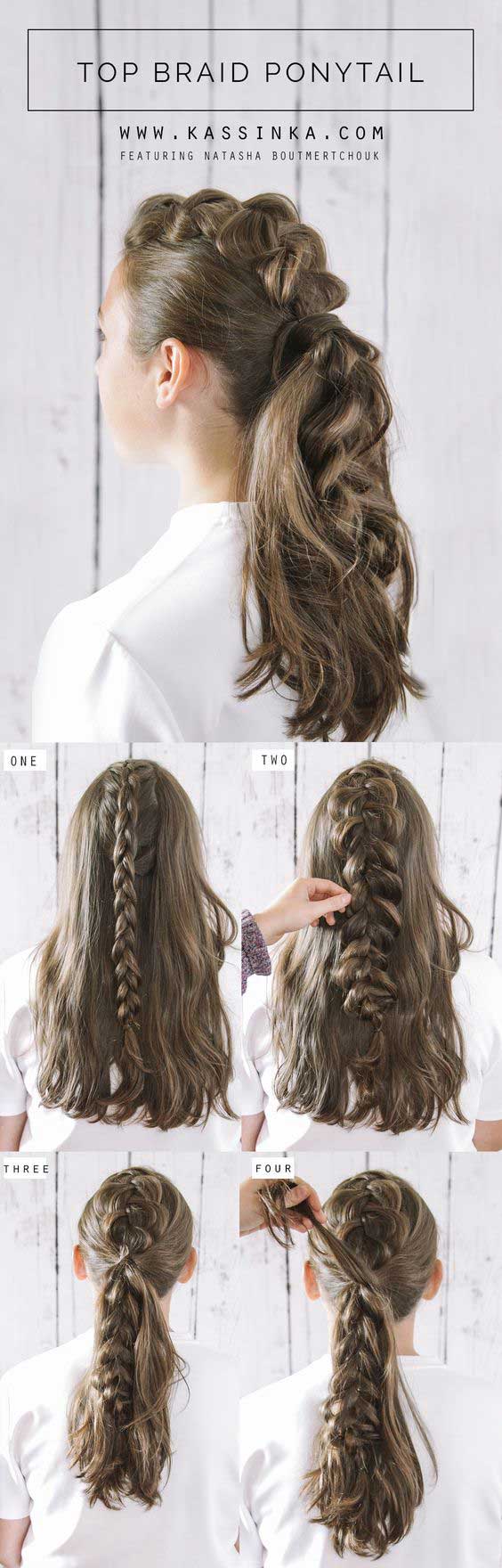 coleta-de-caballo-con-trenza-facil